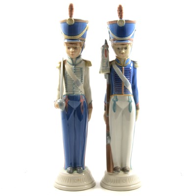 Lot 37 - Pair of Lladro figures of boy soldiers.
