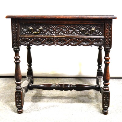 Lot 474 - Old oak side table