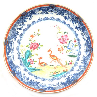 Lot 40 - Chinese polychrome saucer dish, 19th century