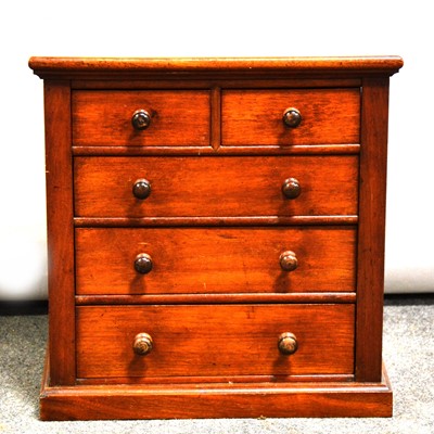 Lot 478 - Victorian mahogany apprentice piece chest of drawers