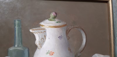 Lot 388 - Gerald Norden, Still life with Meissen Coffee Pot