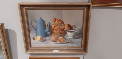 Lot 312 - Gerald Norden, Still life with Bread
