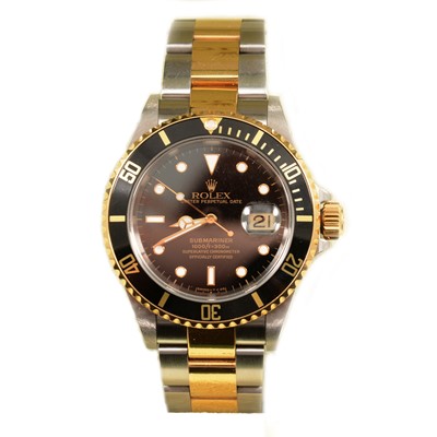 Lot 378 - Rolex - a gentleman's Submariner-Date automatic wristwatch.