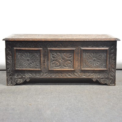 Lot 494 - Victorian oak coffer