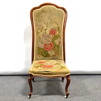 Lot 449 - Victorian mahogany nursing chair