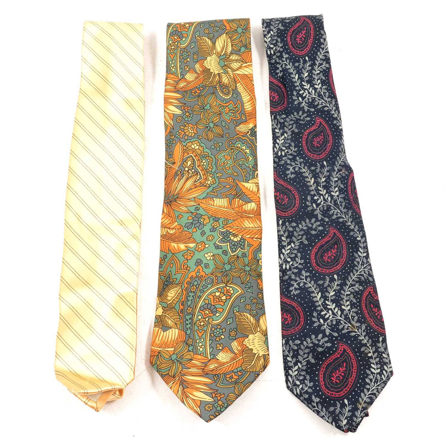 Lot 503 - Twenty silk ties including designer names and handkerchiefs.