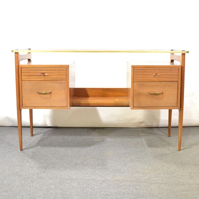 Lot 354 - Wrighton teak chest of drawers and dressing table