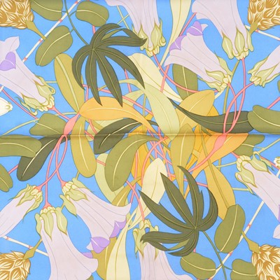 Lot 506 - Three Hermes floral design silk scarves.