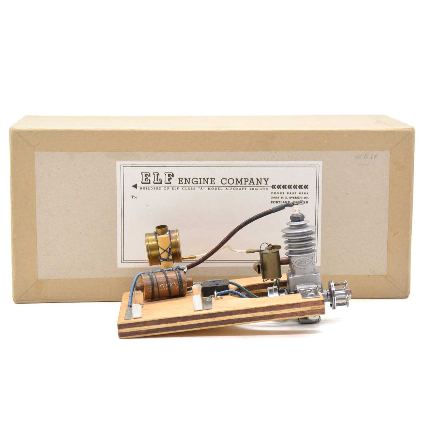 Jet Engine Elf Lot 456 - Mounted ELF spark ignition engine