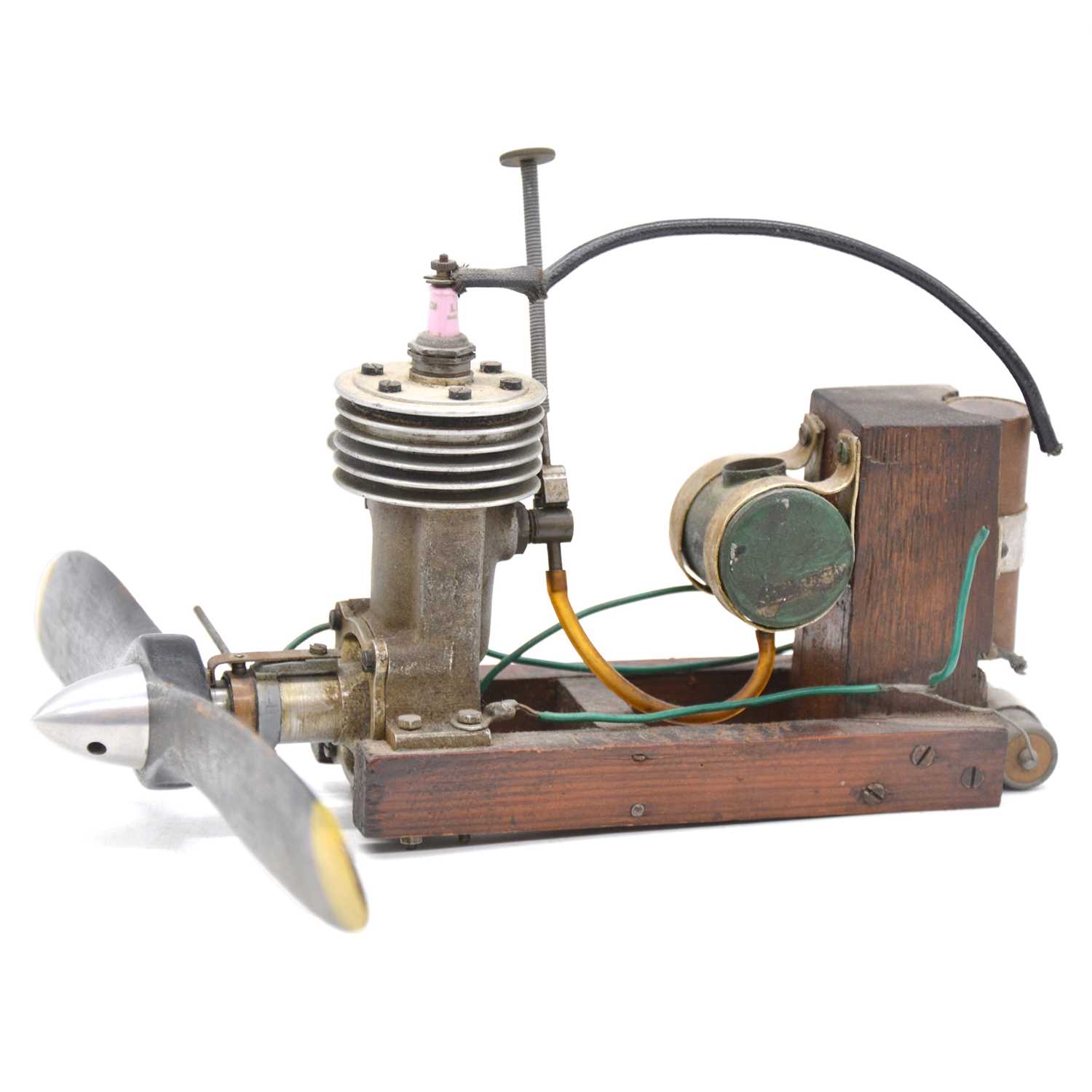 Lot 412 - Two mounted spark ignition engines