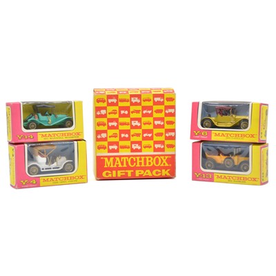 Lot 152 - Matchbox model Gift Pack, including Y-6 1913 Cadillac etc