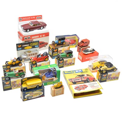 Lot 252 - Model and vehicles, sixteen including Corgi Classics; Polistil  etc