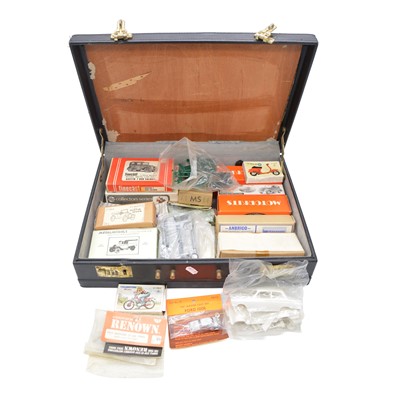 Lot 284 - One suitcase of mixed model kits, including Wills Finecast; etc