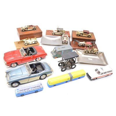 Lot 58 - Two boxes of loose playworn die-cast models and toys