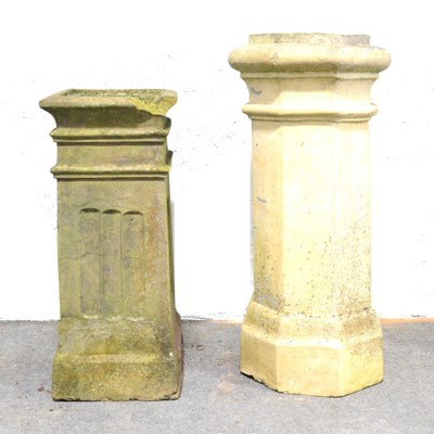 Lot 809 - Two terracotta chimney pots