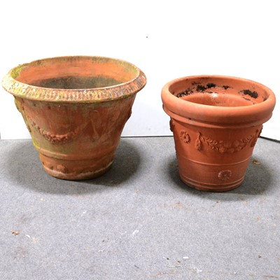 Lot 816 - Two large terracotta planters