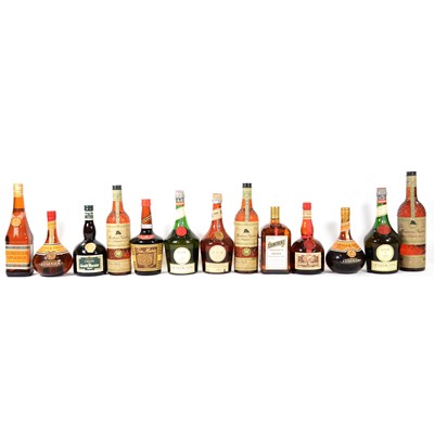 Lot 63 - Assorted bottles of Curacao, Orange Liqueurs, Benedictine, etc