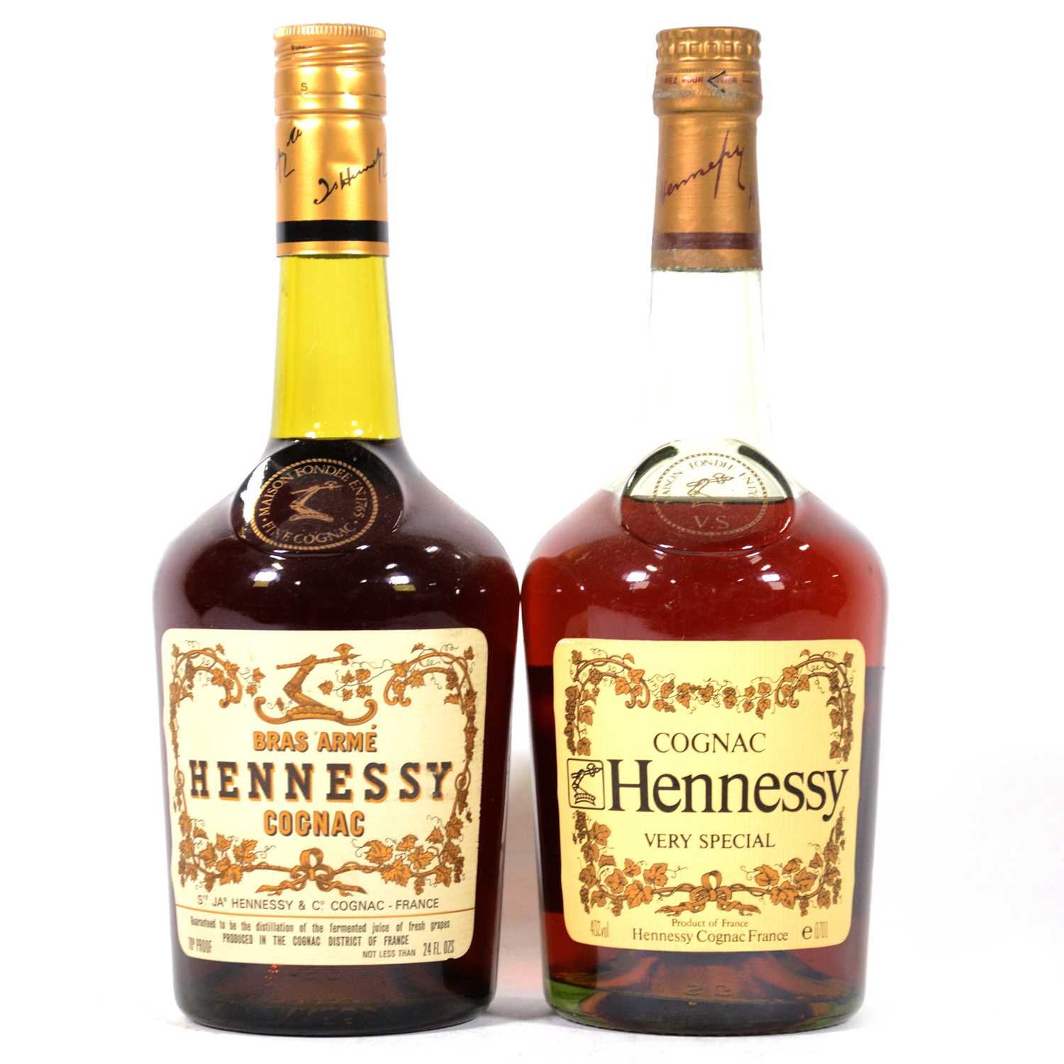 Lot 304 - Hennessy Bras Arme, 1970s bottling, and