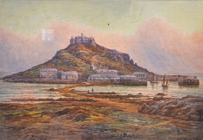 Lot 352 - Douglas Pinder, St Michael's Mount and causeway, and a companion work