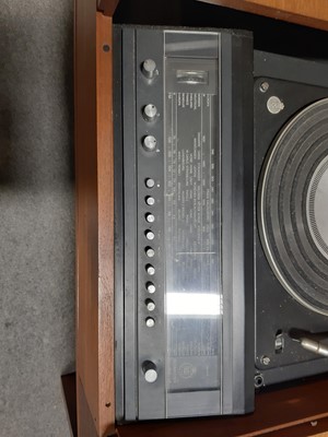 Lot 21 - Danish teak Radiogram cabinet with Bang & Olufsen Beomaster 900