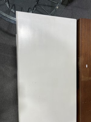 Lot 437 - Contemporary white painted sideboard