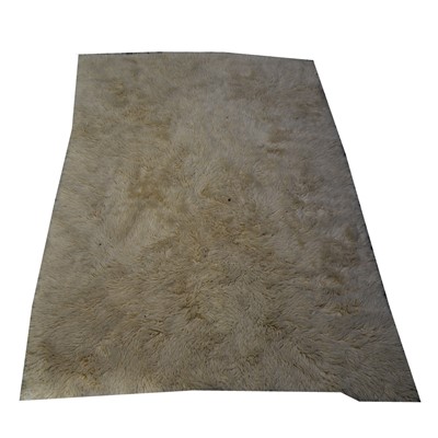 Lot 143 - Pair of large Sheepskin rugs, and a small contemporary rug