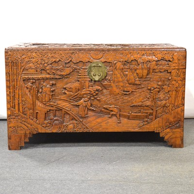 Lot 330 - Singapore camphor wood chest