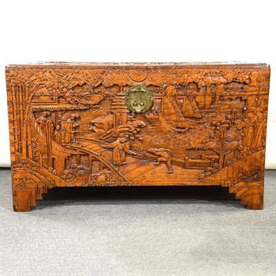 Lot 330 - Singapore camphor wood chest