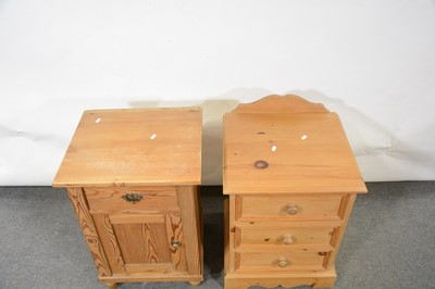 Lot 328 - Two pine bedside pedestals