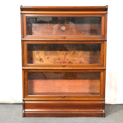 Lot 311 - Three Globe-Wernicke mahogany bookcases
