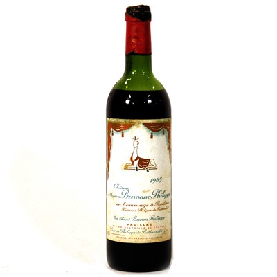 Lot 31 - 1983 Ch Mouton Baronne Philippe, Pauillac, 1 bottle