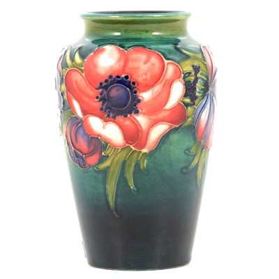 Lot 2 - A Moorcroft ovoid vase in the Anemone design.