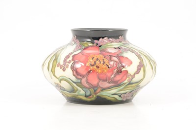 Lot 39 - Kerry Goodwin for Moorcroft - a Limited edition squat vase in the Woodstock design.