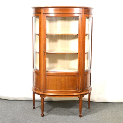 Lot 320 - Edwardian inlaid mahogany china cabinet