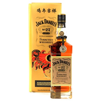 Lot 163 - Jack Daniel's 'No 27 Gold - Double Barrelled' Tennessee Whiskey, 2017 Year of the Rooster bottling