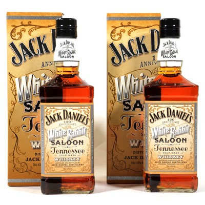 Lot 134 - Jack Daniel's 'White Rabbit Saloon' Tennessee Whiskey, 2 bottles