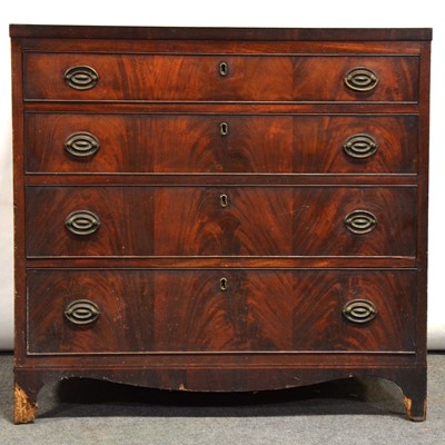 Lot 524 - George III mahogany chest of drawers