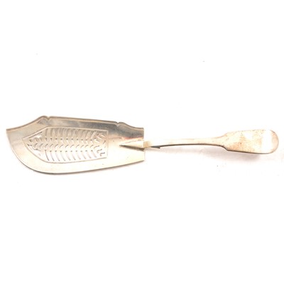 Lot 276 - Scottish silver fish slice, James Howden & Co with Andrew Wilkie, Edinburgh 1827