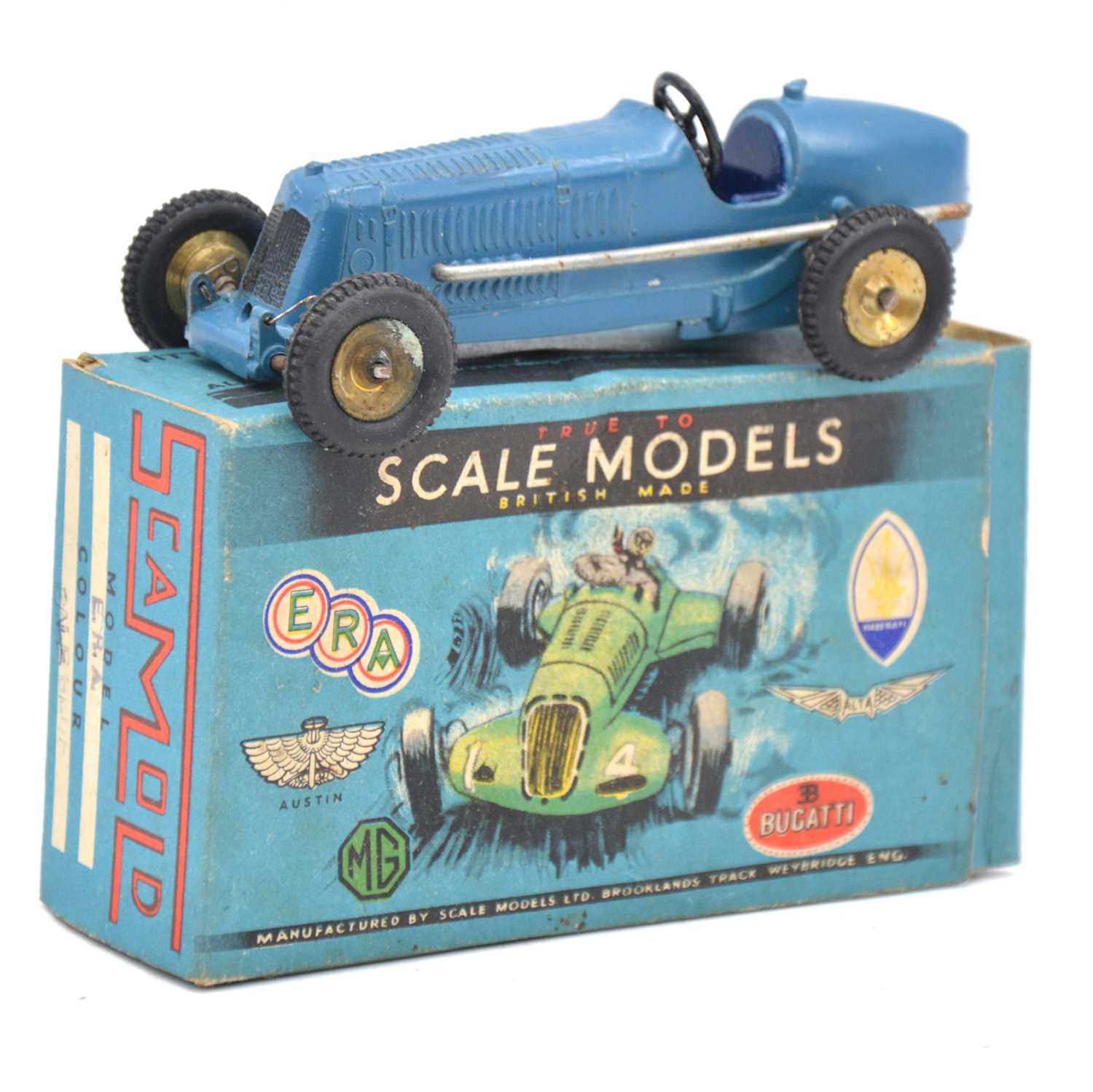 Scamold Racing Cars Lot 235 - Scamold model ERA racing car, blue body,