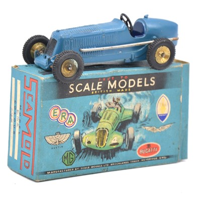 Lot 235 - Scamold model ERA racing car, blue body, with paperwork, boxed.