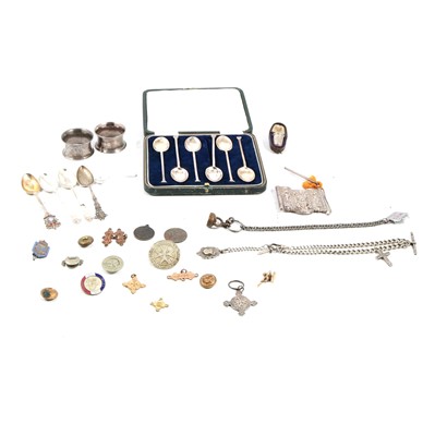 Lot 248 - Collection of small silver and related items