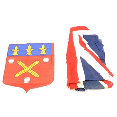 Lot 128 - Box of various military flags and pennants