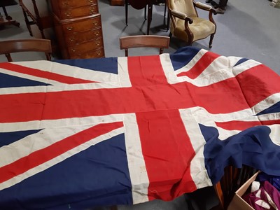 Lot 128 - Box of various military flags and pennants