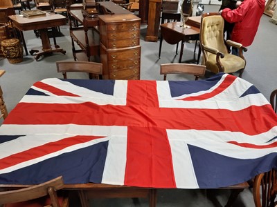 Lot 128 - Box of various military flags and pennants