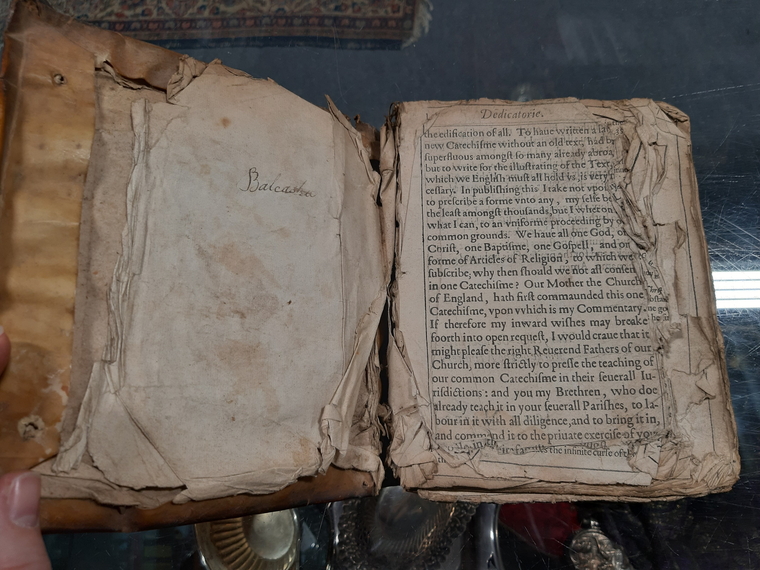 Lot 215 - John Mayer(?), Commentary, 17th Century book.