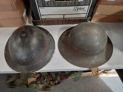 Lot 126 - British WWII and Home Front helmets