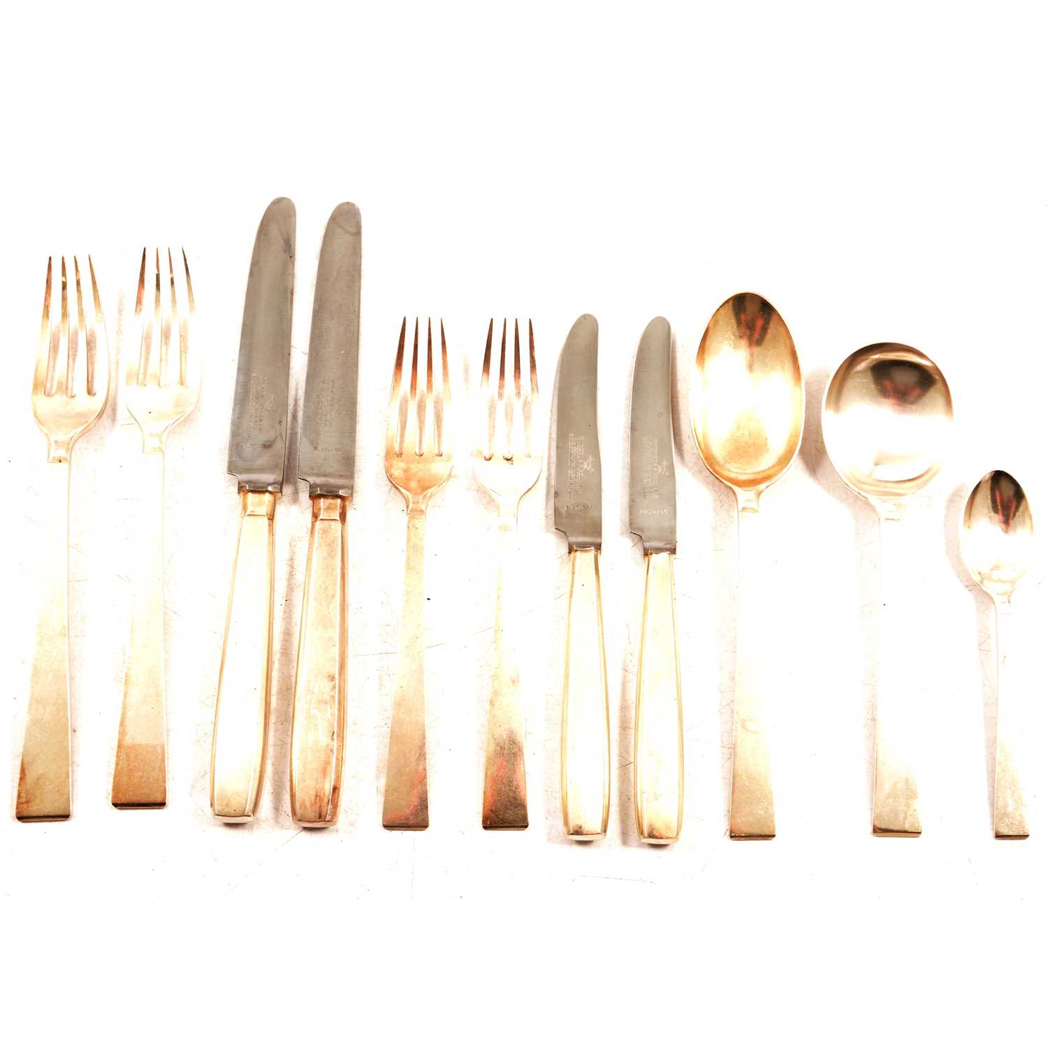 Lot 118 Two sets of electroplated cutlery