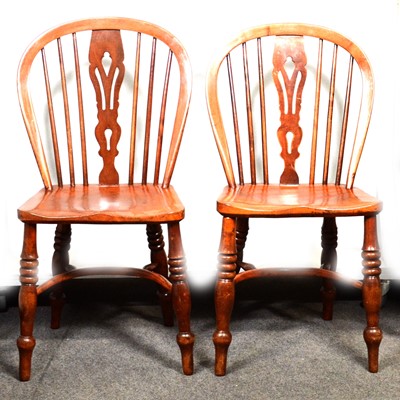 Lot 360A - Set of four nineteenth century kitchen chairs