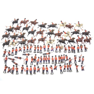 Lot 276 - A collection of lead figures