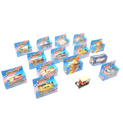 Lot 150 - Fifteen die-cast models, including Matchbox and Lledo, mostly boxed